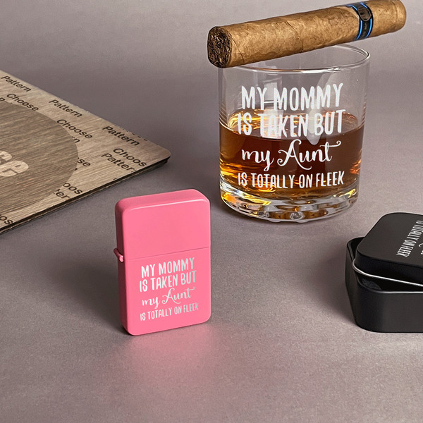 Aunt Quotes and Sayings Windproof Lighters - Pink - In Context