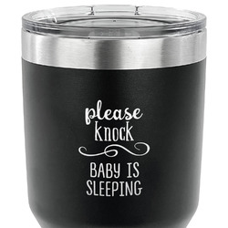 Baby Quotes 30 oz Stainless Steel Tumbler - Black - Single Sided