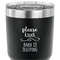 Baby Quotes 30 oz Stainless Steel Ringneck Tumbler - Black - CLOSE UP