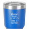 Baby Quotes 30 oz Stainless Steel Ringneck Tumbler - Blue - Close Up
