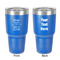 Baby Quotes 30 oz Stainless Steel Ringneck Tumbler - Blue - Double Sided - Front & Back