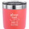 Baby Quotes 30 oz Stainless Steel Ringneck Tumbler - Coral - CLOSE UP