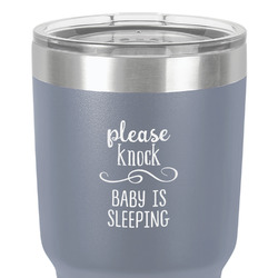 Baby Quotes 30 oz Stainless Steel Tumbler - Grey - Single-Sided