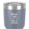Baby Quotes 30 oz Stainless Steel Ringneck Tumbler - Grey - Close Up