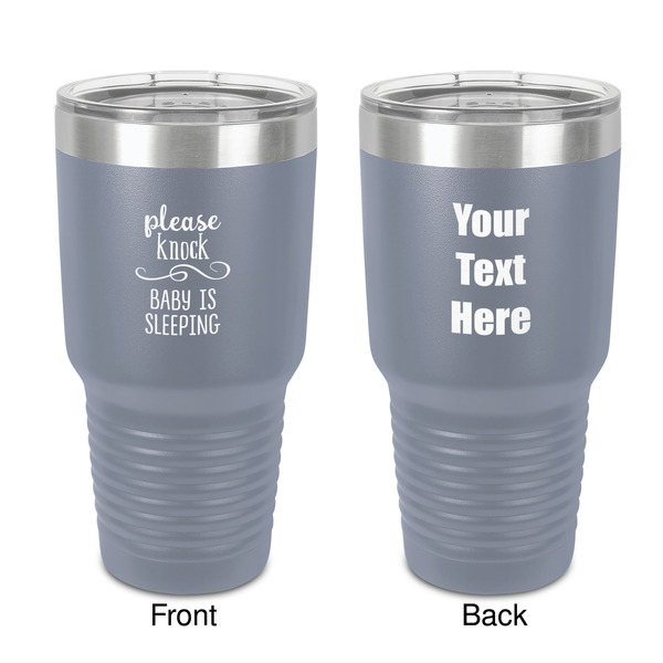 Custom Baby Quotes 30 oz Stainless Steel Tumbler - Grey - Double-Sided