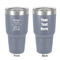 Baby Quotes 30 oz Stainless Steel Ringneck Tumbler - Grey - Double Sided - Front & Back