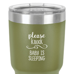 Baby Quotes 30 oz Stainless Steel Tumbler - Olive - Single-Sided