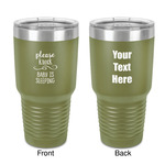 Baby Quotes 30 oz Stainless Steel Tumbler - Olive - Double-Sided
