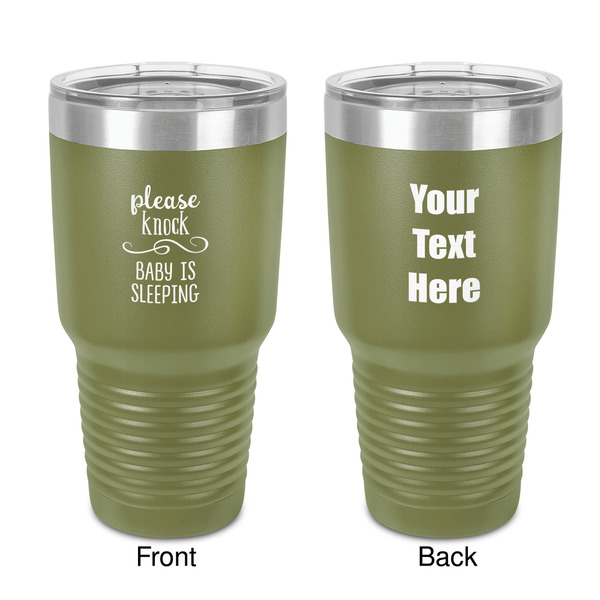 Custom Baby Quotes 30 oz Stainless Steel Tumbler - Olive - Double-Sided