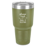 Baby Quotes 30 oz Stainless Steel Tumbler - Olive - Single-Sided