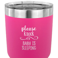 Baby Quotes 30 oz Stainless Steel Tumbler - Pink - Double Sided
