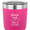 Baby Quotes 30 oz Stainless Steel Ringneck Tumbler - Pink - CLOSE UP