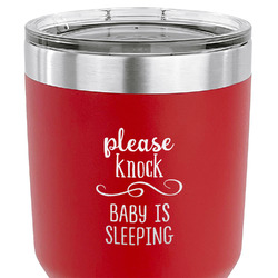 Baby Quotes 30 oz Stainless Steel Tumbler - Red - Double Sided