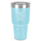 Baby Quotes 30 oz Stainless Steel Ringneck Tumbler - Teal - Front