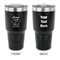 Baby Quotes 30 oz Stainless Steel Ringneck Tumblers - Black - Double Sided - APPROVAL