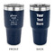 Baby Quotes 30 oz Stainless Steel Tumbler - Navy - Double Sided