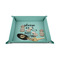 Baby Quotes 6" x 6" Teal Leatherette Snap Up Tray - STYLED