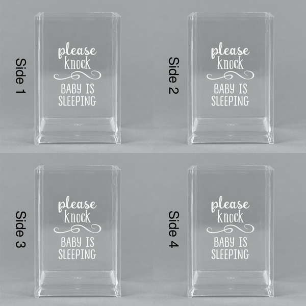 Baby Quotes Acrylic Pen Holder - All Sides