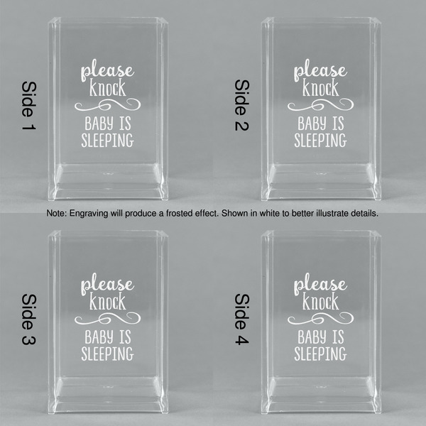 Baby Quotes Acrylic Pen Holder - All Sides