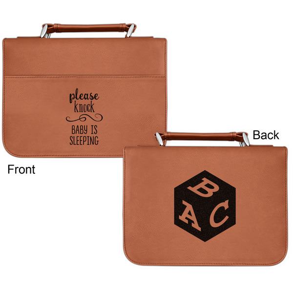 Baby Quotes Cognac Leatherette Bible Covers - Small Double Sided Apvl