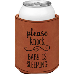 Baby Quotes Leatherette Can Sleeve - Double Sided (Personalized)