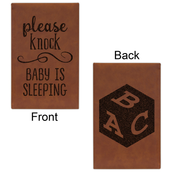 Baby Quotes Cognac Leatherette Journal - Double Sided - Apvl