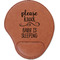 Baby Quotes Cognac Leatherette Mouse Pads with Wrist Support - Flat