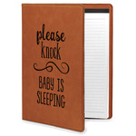 Baby Quotes Leatherette Portfolio with Notepad - Large - Single Sided