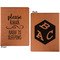 Baby Quotes Cognac Leatherette Portfolios with Notepad - Small - Double Sided- Apvl