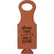 Baby Quotes Cognac Leatherette Wine Totes - Single Front