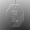 Baby Quotes Engraved Glass Ornaments - Octagon