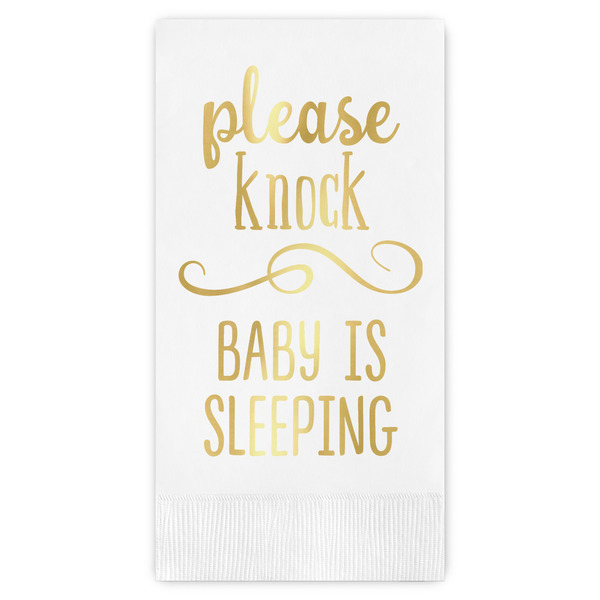 Custom Baby Quotes Guest Napkins - Foil Stamped