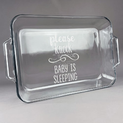 Baby Quotes Glass Baking and Cake Dish