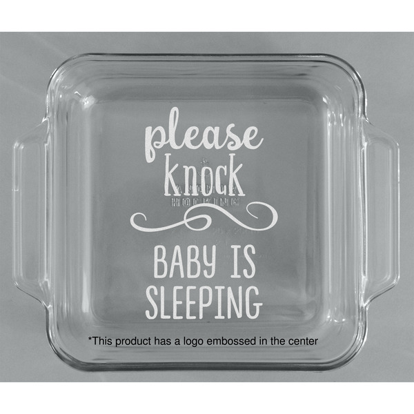 Baby Quotes Glass Cake Dish - APPROVAL (8x8)