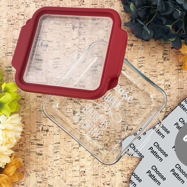 Baby Quotes Glass Cake Dish - LIFESTYLE (8x8)