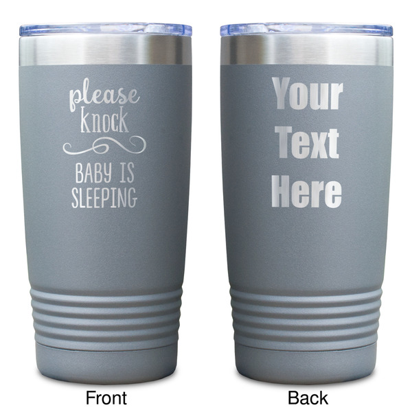 Baby Quotes Gray Polar Camel Tumbler - 20oz - Double Sided - Approval