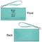 Baby Quotes Ladies Wallets - Faux Leather - Teal - Front & Back View