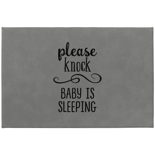 Baby Quotes Large Engraved Gift Box with Leather Lid - Approval