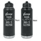 Baby Quotes Laser Engraved Water Bottles - Front & Back Engraving - Front & Back View