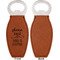 Baby Quotes Leather Bar Bottle Opener - Front and Back (single sided)