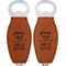 Baby Quotes Leather Bar Bottle Opener - Front and Back