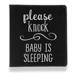 Baby Quotes Leather Binder - 1" - Black