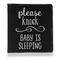 Baby Quotes Leather Binder - 1" - Black - Front View