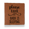 Baby Quotes Leather Binder - 1" - Rawhide - Front View