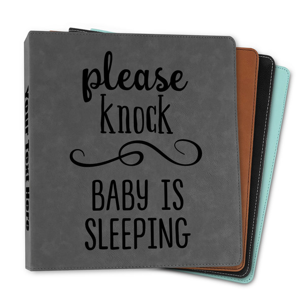 Custom Baby Quotes Leather Binder - 1"