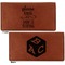 Baby Quotes Leather Checkbook Holder Front and Back
