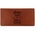 Baby Quotes Leatherette Checkbook Holder