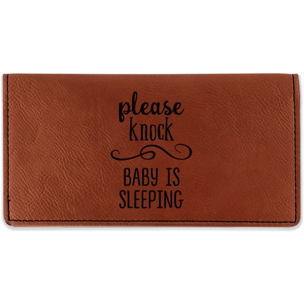 Custom Baby Quotes Leatherette Checkbook Holder