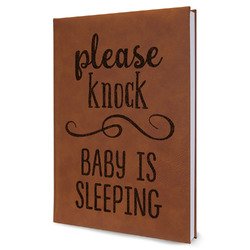 Baby Quotes Leather Sketchbook - Large - Single Sided