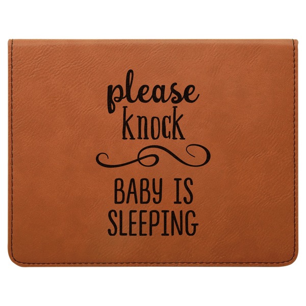 Baby Quotes Leatherette 4-Piece Wine Tool Set Flat